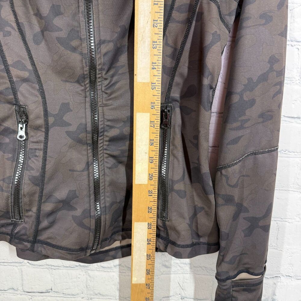 Lululemon Define Jacket Luon Heathered Women Size 10 Incognito Camo Mid Length - Picture 7 of 11